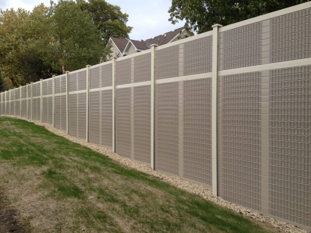 Residential development sound walls