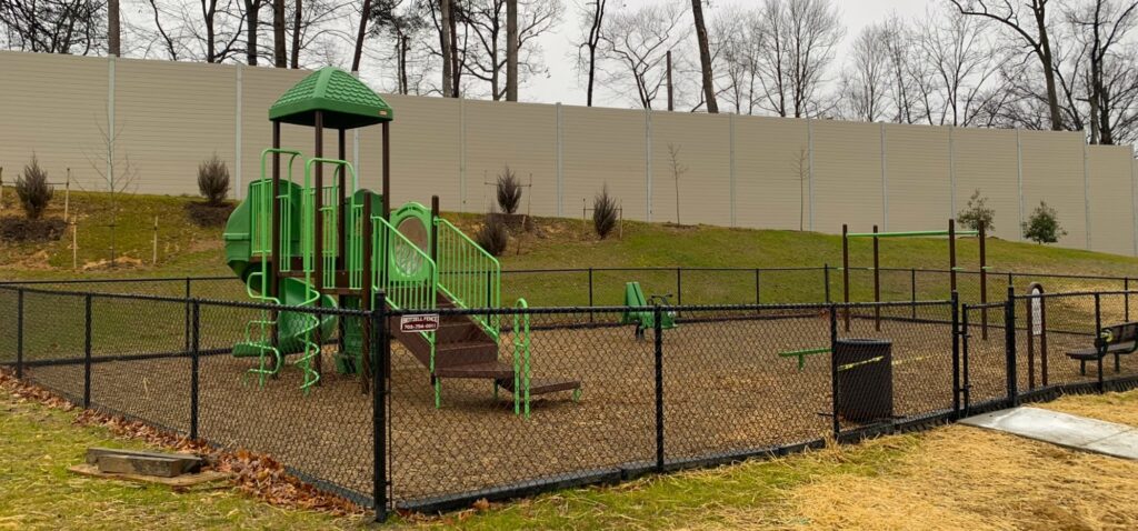 AIL Sound Wall mitigates I-95 highway noise for residential development in Lorton, VA