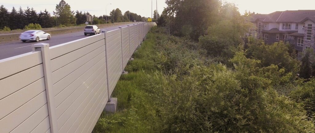 AIL Sound Wall mitigates Highway 91 noise for residential development in Richmond, BC